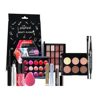 Kit de Maquillaje, Set Maquillaje Mujer, Estuche Maquillaje Mujer, Set de Regalo de Maquillaje Kit de Inicio Completo con Sombras de Ojos, Fundación, Maletín Maquillaje para Niñas Mujeres