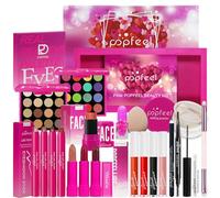 Kit de Maquillaje, Set Maquillaje Mujer, Estuche Maquillaje Mujer, Set de Regalo de Maquillaje Kit de Inicio Completo con Sombras de Ojos, Fundación, Maletín Maquillaje para Niñas Mujeres