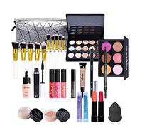 Kit de Maquillaje, Set Maquillaje Mujer, Estuche Maquillaje Mujer, Set de Regalo de Maquillaje Kit de Inicio Completo con Sombras de Ojos, Fundación, Maletín Maquillaje para Niñas Mujeres