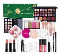 Kit de Maquillaje, Set Maquillaje Mujer, Estuche Maquillaje Mujer, Set de Regalo de Maquillaje Kit de Inicio Completo con Sombras de Ojos, Fundación, Maletín Maquillaje para Niñas Mujeres