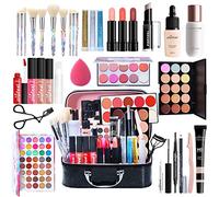 Kit de Maquillaje, Set Maquillaje Mujer, Estuche Maquillaje Mujer, Set de Regalo de Maquillaje Kit de Inicio Completo con Sombras de Ojos, Fundación, Maletín Maquillaje para Niñas Mujeres