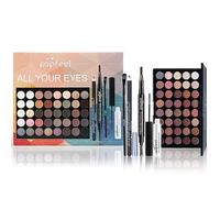 Kit de Maquillaje, Set Maquillaje Mujer, Estuche Maquillaje Mujer, Set de Regalo de Maquillaje Kit de Inicio Completo con Sombras de Ojos, Fundación, Maletín Maquillaje para Niñas Mujeres