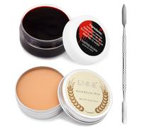 Kit de maquillaje SFX de cera para cicatrices de 3 piezas con gel de sangre falso, cera para la piel, herramienta de espátula, efectos especiales de Halloween, modelado de heridas SFX Stage Fancy