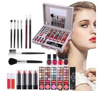 Kit De Maquillaje - Tamaño Completo - Incluye Bronzer, La Mejor Paleta Horneada | Estuche De Tren Que Incluye Maquillaje De Belleza Kit De Cosméticos De Maquillaje Impermeable Para Adolescentes Adoles