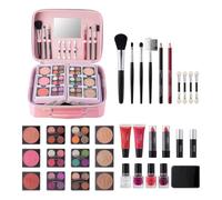 Kit De Maquillaje Todo En 1 - Kit De Maquillaje Completo Para Mujeres, Paquete Completo De Pincel De Maquillaje Y Lápiz Labial | Kit De Maquillaje Profesional, Estuche De Maquillaje Seguro