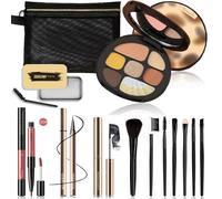 Kit de maquillaje todo en uno para mujeres, kit completo de cosm ticos b sicos para principiantes y profesionales, set de maquillaje de ojos para