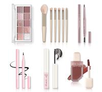 Kit de maquillaje todo en uno para mujeres, kit completo de cosm ticos b sicos para principiantes y profesionales, set de maquillaje de ojos para