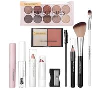 Kit de maquillaje todo en uno, set completo de maquillaje profesional de 11 piezas para mujeres, sets de regalo de maquillaje para chicas adolescentes, kit de maquillaje portátil para viajar (Set B)