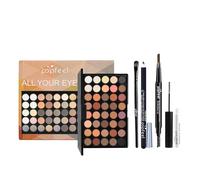 Kit de Maquillaje Todo en Uno, Set de Maquillaje Completo con Paleta de Sombras Pinceles Delineador de Ojos Lápiz de Cejas Rímel, Juego de Regalo de Maquillaje para Niñas Mujeres Ojos Cosméticos