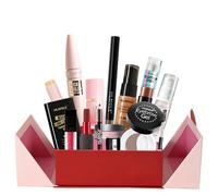 Kit de maquillaje todo en uno, set de maquillaje profesional de 15 piezas con base, cejas colorete y pintalabios, set de regalo de belleza para Navidad San Valentín, kit de sorpresa para mujeres