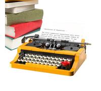 Kit de máquina de escribir - 14,6 x 11,9 cm Vintage Clásico Retro | Puzzle 3D ABS Juguete Educativo | Regalo Infantil Coleccionista | Modelo Retro para Exponer