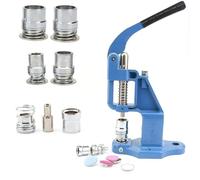 Kit de máquina de Prensa de Botones Cubierta de Tela Hecha a Mano con moldes de 4 tamaños (0.6 Pulgadas, 0.7 Pulgadas, 0.8 Pulgadas, 1 Pulgada)