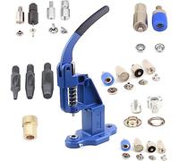 Kit de máquina de prensa manual de cuero para ajustar remaches, ojales y botones a presión