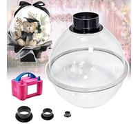 Kit de máquina de relleno de globos con embutidora acrílica, herramienta for globos de 45 cm/18 pulgadas, expansor de puerto de aire múltiple y herramienta de abocardado