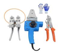 Kit de máquina de soldadura eléctrica de fusión en caliente con cabezal de calefacción y accesorios para soldadura de tuberías de poliuretano y PVC