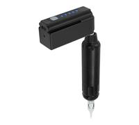 Kit de máquina de tatuaje, pistolas de tatuaje profesional, batería rotativa, juego con indicador de batería de 1500 mAh y 10 agujas de tatuaje para principiantes y artistas