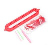 Kit de máquina de tejer, 3 tamaños (25 cm, 36 cm, 47 cm), rojo, amarillo, azul, herramienta de trenzado para proyectos de manualidades, plástico ABS grueso, fácil de usar, principiantes y entusiastas