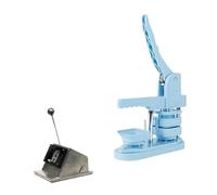 Kit de máquina for fabricar imanes cuadrados for refrigerador de 50 x 50 mm. Incluye un cortador de papel y 500 juegos de materiales De múltiples fines(Blue Kit)