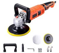 Kit de máquina pulidora de coche eléctrica de 980 W, ajuste de 6 velocidades 850-3200 r/min, almohadillas de esponja para encerar y pulir de 150 mm con accesorios, bolsa para pulir el coche, detalles
