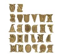 Kit De Marca De Herramientas De Cuello Caliente - Juego De Quema De Leña, Cabezales De Letras De Cobre | Kit De Estampado De Madera Con Números, Símbolos, Herramientas De Talla Para Proyectos De Artes