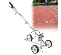 Kit de marcado de línea de cancha de baloncesto, aplicador de marcado con ruedas para entrada, estacionamiento, escuela, fábrica, marcador de pintura en aerosol portátil para campo deportivo y carril