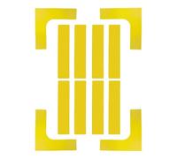 Kit de marcadores de línea de cancha, marcadores portátiles para tirar hacia abajo, juego de líneas de límite de campo deportivo, herramientas de marcado de líneas para baloncesto, fútbol, tenis