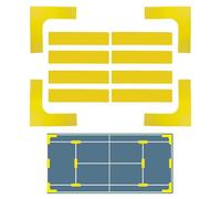 Kit De Marcadores De Línea Para Cancha - Marcadores De Límites Para Colocar En La Cancha De Pickleball Y Tenis Al Aire Libre. Líneas Antideslizantes Y Flexibles Para Campos Deportivos, Ideales Para En