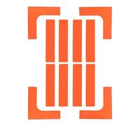 Kit de marcadores de líneas de cancha - Goma, 27,5 x 27,5 cm, 34 x 7,5 cm | Marcadores de tiro para límites de cancha, marcadore deportivos antideslizantes | Líneas de entrenamiento portátiles para t