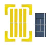 Kit de Marcadores de Líneas para Corto de Pickleball - Marcadores de Límites Desechables para Pickleball en Pasillos Exteriores | Accesorios Deportivos Desechables Antideslizante para Tenis Callejón