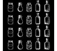 Kit de marcapáginas de flores secas transparentes - Marcapáginas de flores hermosas transparentes hechos a mano, paquete de 20 | Marcador floral transparente para el club de lectura de lectores escola