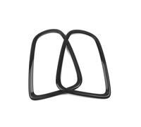 Kit de marco de párpado para faro delantero y trasero, color negro brillante, cubierta de marco de luz trasera compatible con Mini Cooper R55 R56 R57 2007-2015(Pair Rear)
