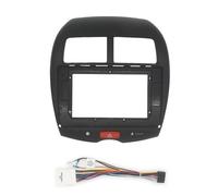 Kit de marco de radio estéreo for automóvil compatible con ASX/RVR/Outlander Sport Car Radio Fascia Panel de montaje Bisel Soporte de placa frontal (fascia y de 10,1 pulgadas)(Fascia and cable,9 inch)