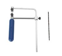 Kit de marco de sierra ajustable PolyGen para fabricación de joyas, este marco de sierra en forma de U es una herramienta de corte de joyería versátil con 6 hojas en espiral para (ASB400)