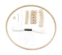 Kit de marco móvil de madera, carillones de viento, cuentas de Material, marco de campana, Kit de fabricación de colgadores, decoración de cama de cuna, juguete estilo 2