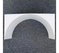 Kit de marco para puerta en arco, Kit de arco de puerta de medio círculo, espuma blanca, tamaños personalizables, 2 uds.(T-18cm/7.1",20x20cm/7.9x7.9")