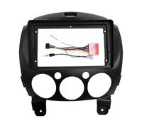 Kit De Marco para Radio Android para Mazda 2 para Demio 2007-2014 con Soporte para Consola Central Embellecedor Fascia Y Bisel WEFOLCC(Frame an Cord)