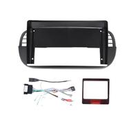 Kit De Marco para Radio Estéreo Android Multimedia 9 Pulgadas para FIAT 500 2007-2015 No 2DIN(Black,Set a)