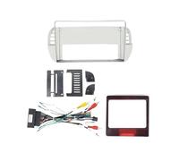 Kit De Marco para Radio Estéreo Android Multimedia 9 Pulgadas para FIAT 500 2007-2015 No 2DIN(Blanco,Set b)