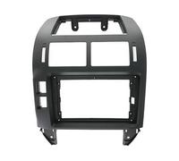 Kit De Marco para Salpicadero De Coche para VW para Polo 2004-2010 con Reproductor Multimedia De 9 Pulgadas(Frame-Black)