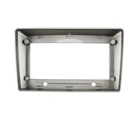 Kit De Marco Radio De Coche Reinstalación Estéreo Bisel Placa Frontal Adaptador Cable para Hyundai H-1 para Starex I800 para ILoad para IMax POMPOMPUR(Silver Frame)