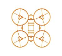 Kit de Marco sin escobillas Air65 II 65mm 1S, Juego Completo, Compatible con Micro FPV Racing Drone DIY Build(Transparent Orange)