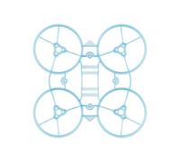 Kit de Marco sin escobillas Air65 II 65mm 1S, Juego Completo, Compatible con Micro FPV Racing Drone DIY Build(Transparent Blue)