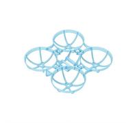 Kit de marco Whoop sin escobillas Air75 azul transparente con ranura de fijación de motor y junta, ultraligero, para bricolaje ultraligero de 75 mm 1S Racing Whoop Drone