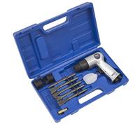 Kit De Martillo De Aire Sealey Con Cinceles De Carrera Media SA12/S