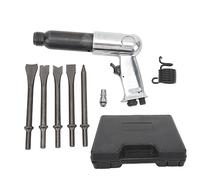 Kit de martillo neumático de alta resistencia, herramienta de taladro de cincel neumático, martillo eléctrico con 5 brocas para reparación de automóviles, eliminación de óxido de (Cañón de 250 mm de