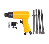 Kit de martillo neumático Juego de cinceles neumáticos multifunción 3000 BPM Carrera de 66 mm para reparaciones de cuerpos de corte de metal Aleación de aluminio Acero de aleación