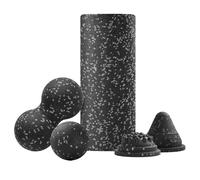 Kit De Masajeador Con Rueda De Yoga: Antideslizante, Absorbente De Golpes, Herramienta De Medicina Deportiva, Ayuda Para Estiramiento | Atleta Entrenamiento Físico Estudio De Viaje Hotel Equipo De Eje