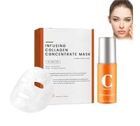 Kit de mascarilla de colágeno Película de colágeno soluble coreano Mascarilla de colágeno antiedad Mascarilla para el cuidado de la piel con colágeno para fundir Mascarilla facial Hoja hidratante Piel