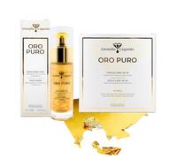 Kit de mascarilla facial de gel con ácido hialurónico puro y oro coloidal + hoja de oro de 24 quilates certificada (6 hojas) - Efecto lifting instantáneo, regenera las células del rostro - 100%
