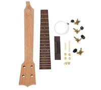 Kit de mástil de ukelele, mástil de ukelele, diapasón de palisandro, perilla de cuerda y juego de puente para manualidades
